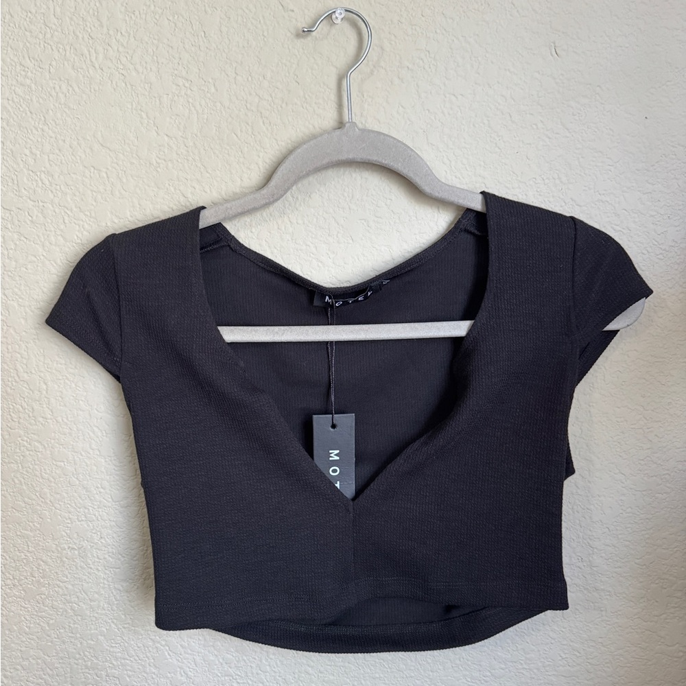 Black Women's Crop Top